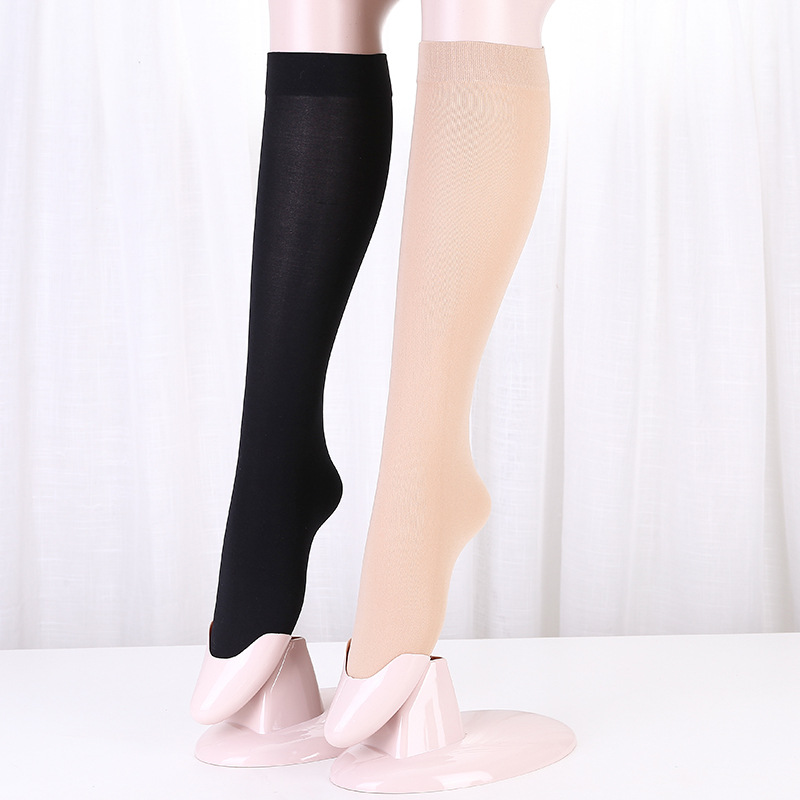 Autumn and Winter Velvet Men's and Women's Long and Short Stockings Wear-Resistant Anti-Hook Calf Socks Sweat-Absorbent Fleece-Lined Mid Socks