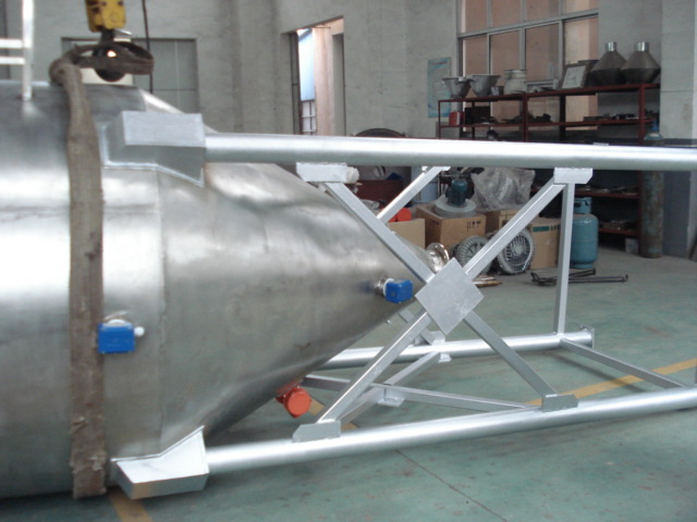 重晶石粉不锈钢储料罐3000l定制 氧化钙大型料斗 活性炭储存料桶