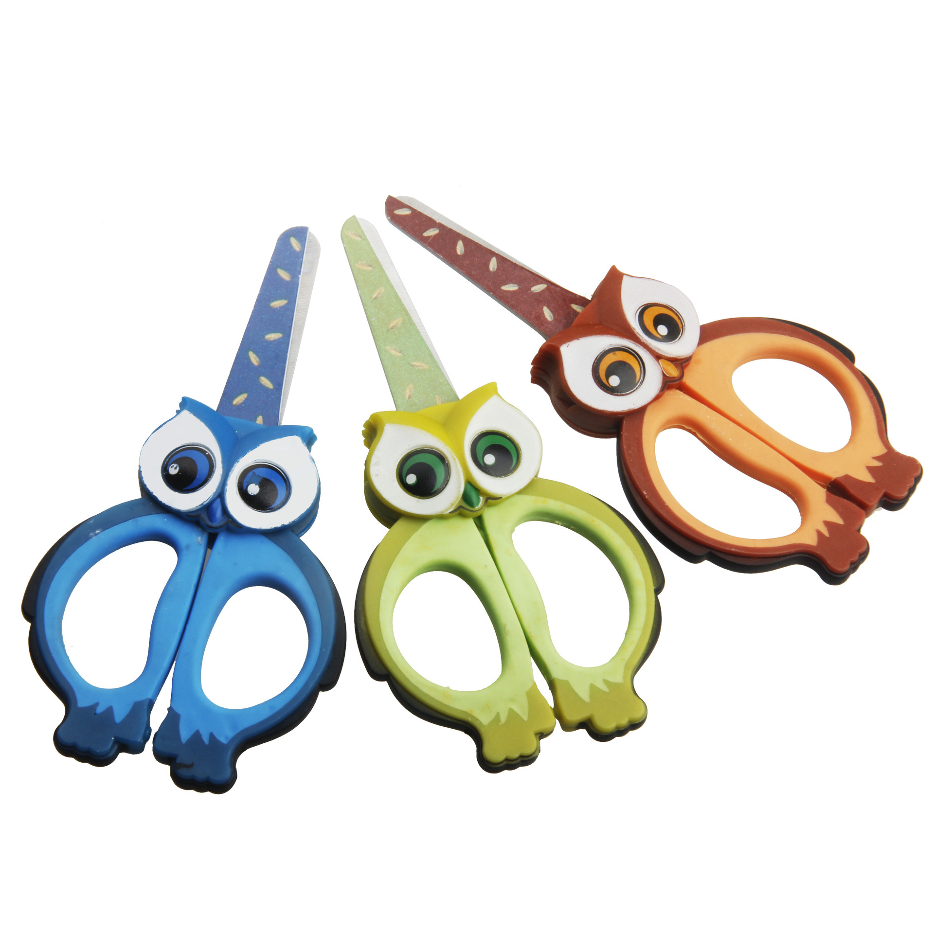 创意猫头鹰剪刀 学生剪刀儿童剪刀 手工美工文具剪幼儿剪纸安全剪