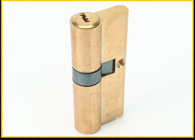 全铜防盗门锁芯 通用佳卫卓越万金安全门锁头 铁 家用塑柄钥匙 wj