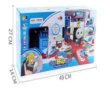 赫思玩具火车停车场儿童场景玩具可变形火车游戏场景玩具HS1805