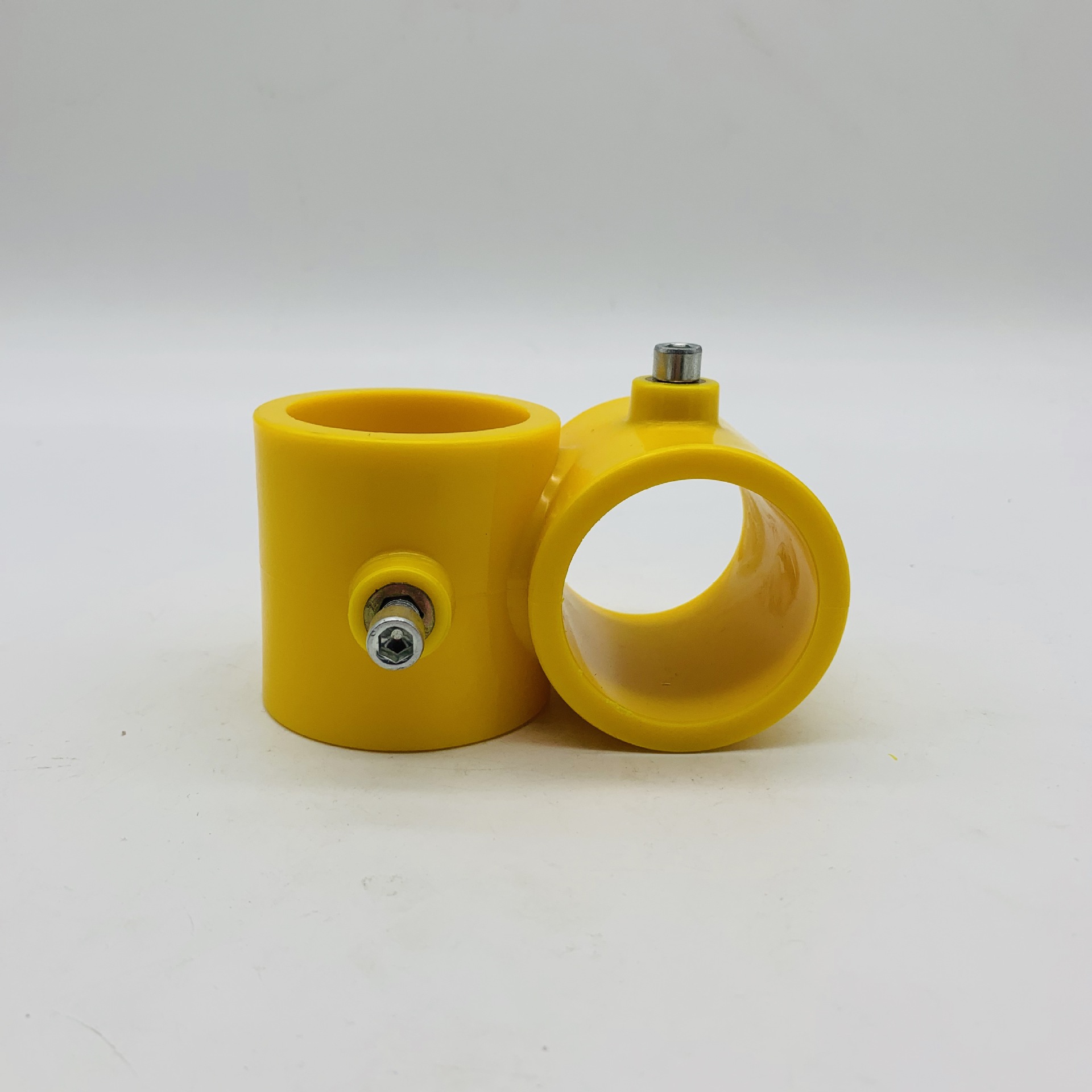 钢管安全半边防护栏塑料扣件脚手架定型化文明施工pvc十字连接件