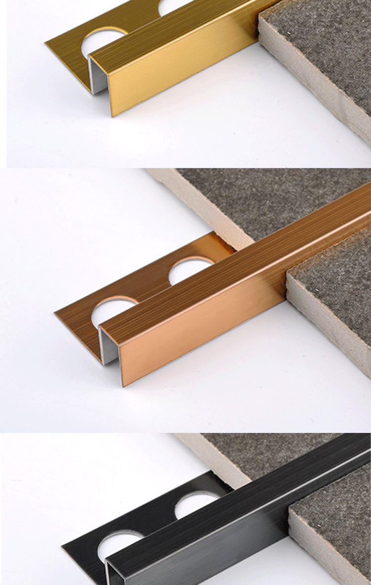 定制304不锈钢阳角线 装饰线条角线 瓷砖脚踢线 墙角修边线收边条
