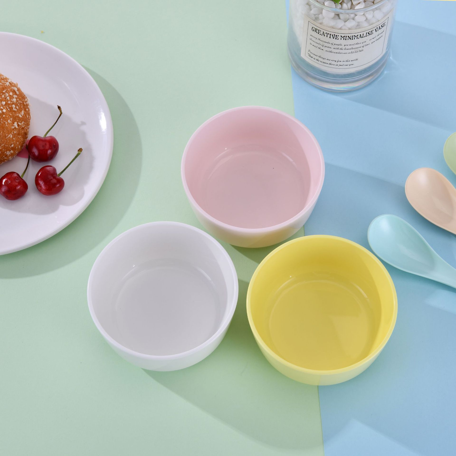 儿童餐具碗 pla聚乳酸全降解餐具 玉米防摔仿骨瓷家用碗