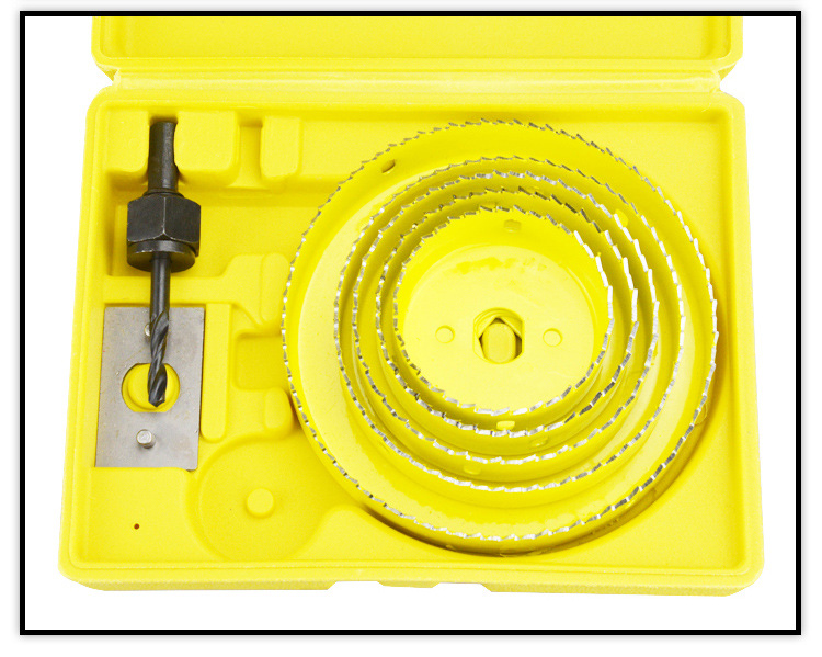 木工开孔器 筒灯开孔器套装13件套 8件 石膏板射灯钻头 木工工具