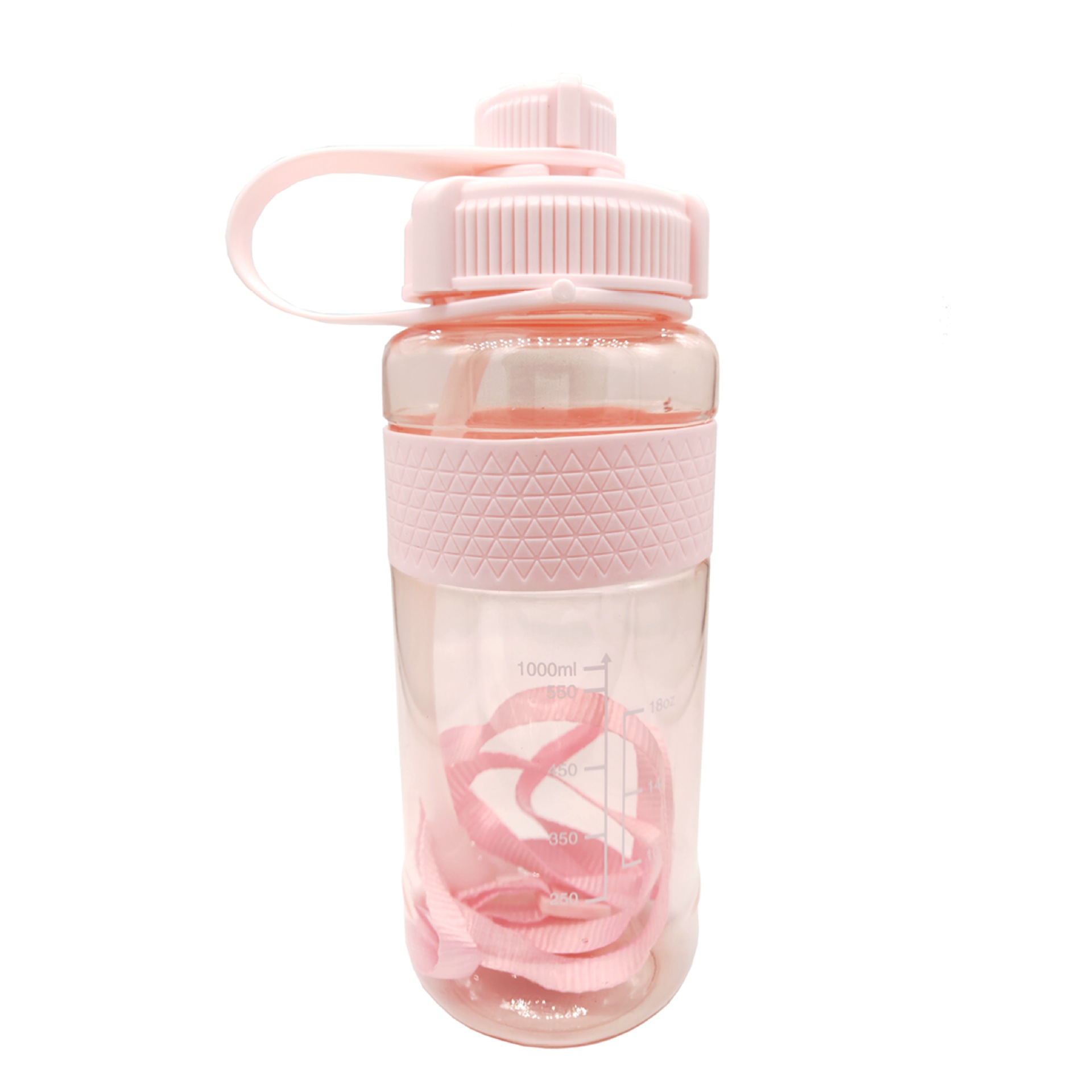 Curious Kid Large-Capacity Water Cup Water Bottle Sports Fitness Big Water Cup with Straw Plastic Pregnant Women Sports Bottle Strap