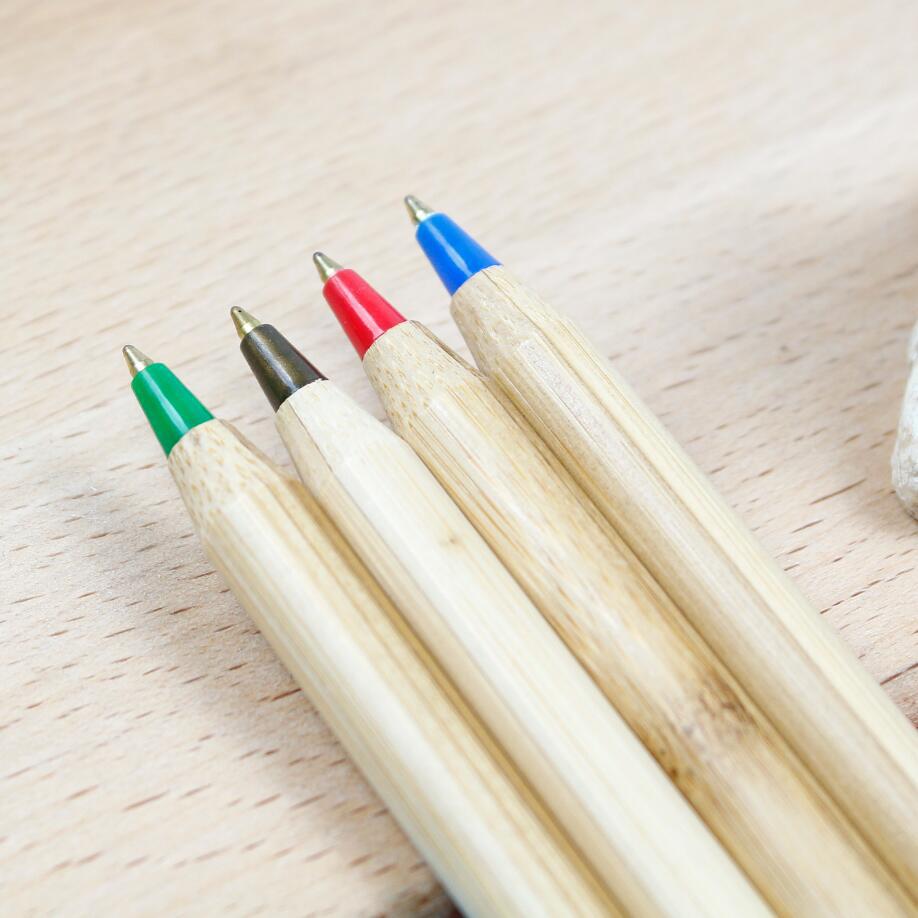 环保竹子圆珠笔 木头笔 创意礼品笔 圆杆竹子笔 可定制logo