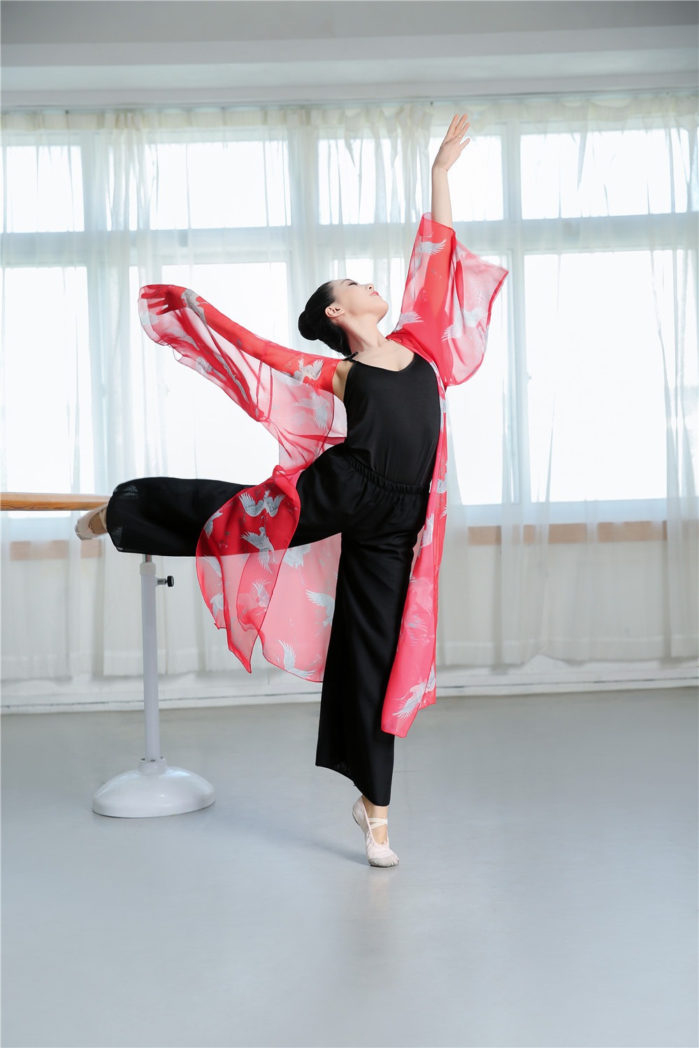 现代舞大摆裙练习长裙演出服飘逸半身中国风古典舞芭蕾舞蹈女新款