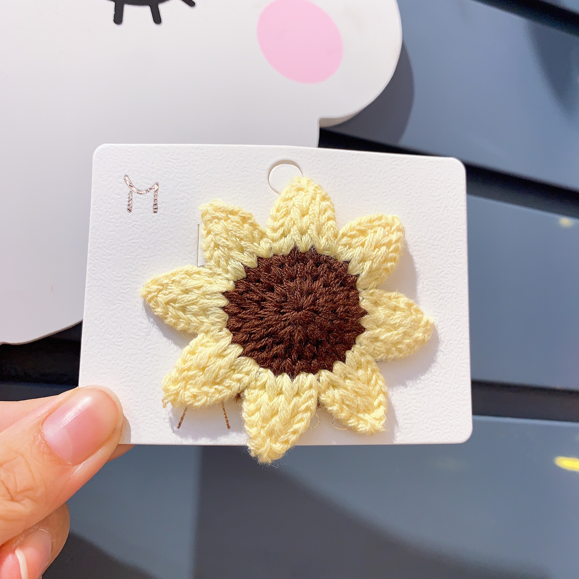 韩国秋冬童趣手工毛线编织儿童少女ins水果胡萝卜发夹边夹刘海军