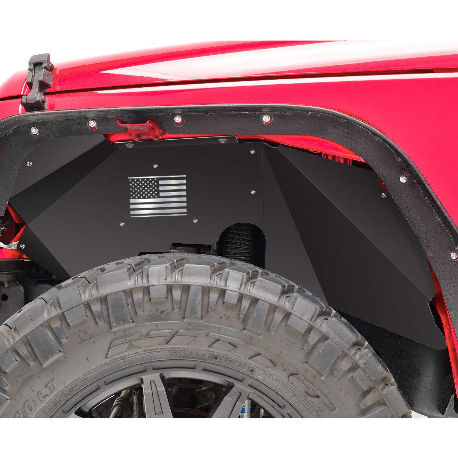 牧马人jk改装前内衬牧马人挡泥板国旗五角星定制