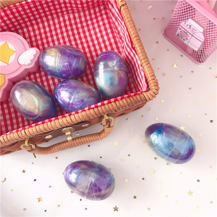 厂家直销星空鸡蛋新款水晶泥史莱姆透明slime彩泥diy批发定制
