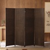 新品草编屏风隔断客厅折屏时尚简约现代折叠移动布艺实木双面简易|ms 新品草编屏风隔断客厅折屏时尚简约现代折叠移动布艺实木双面简易|ms
