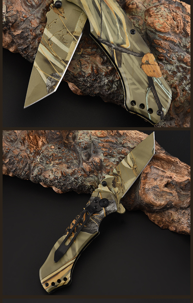 厂家直销热卖户外折刀野外生存刀野营求生户外刀便携折刀