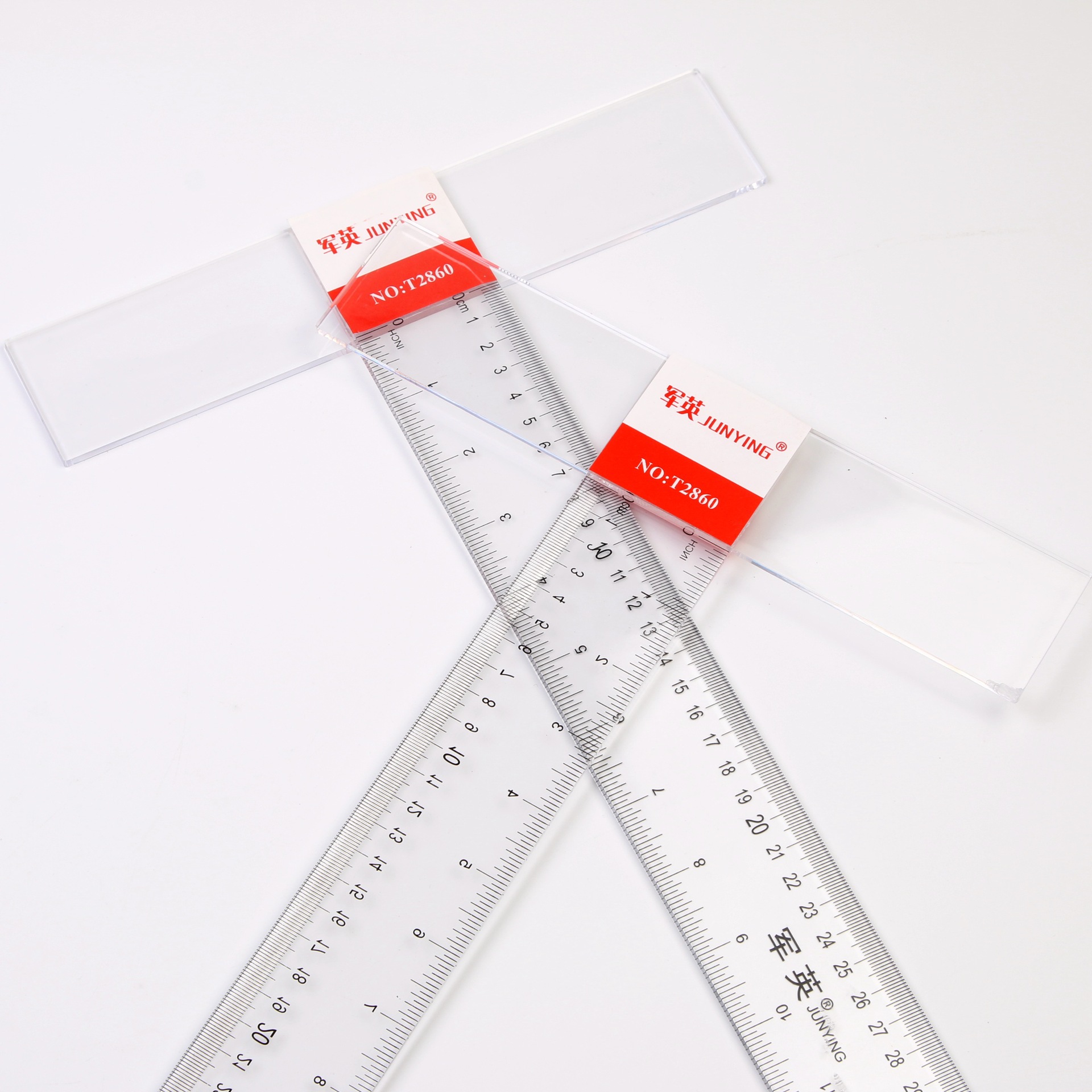 有机丁字尺60cm 透明绘图工程尺测量尺 学生尺画图尺t型尺 批发