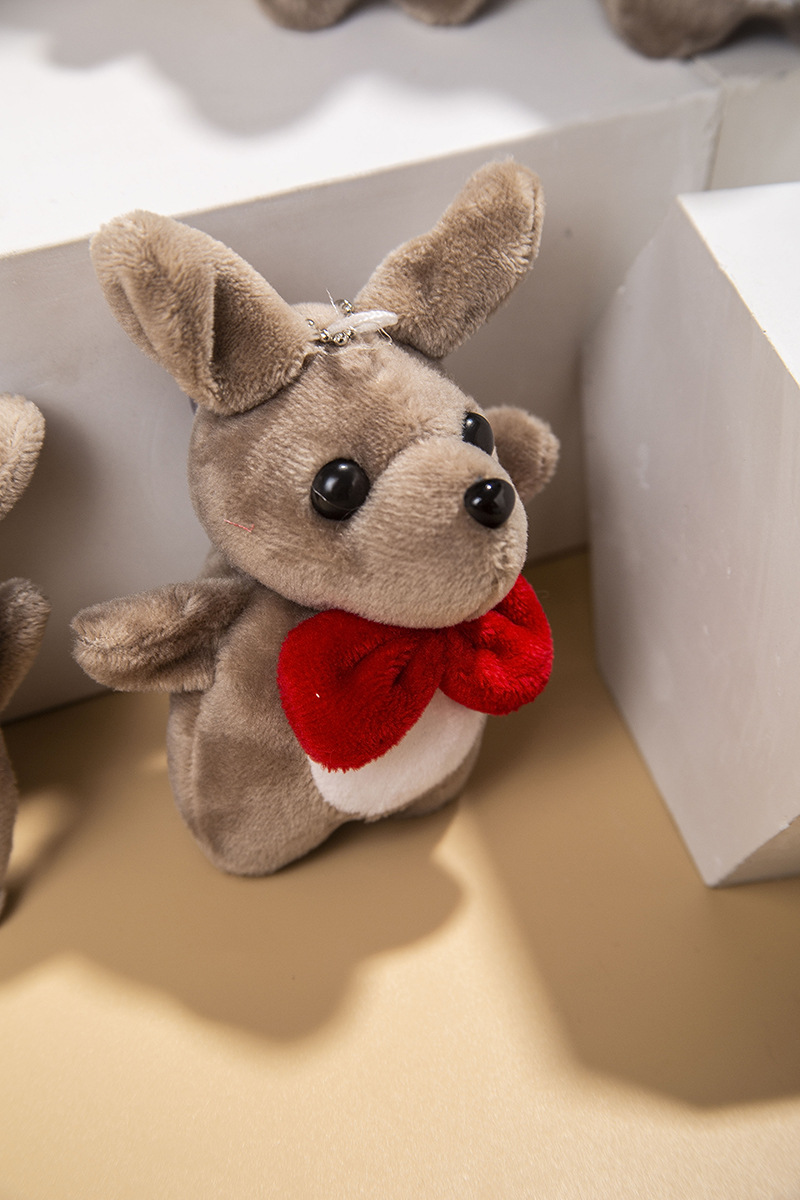 爆款玩具定制迷你小袋鼠 毛绒玩具婚庆抛洒小礼品夹娃娃机小公仔