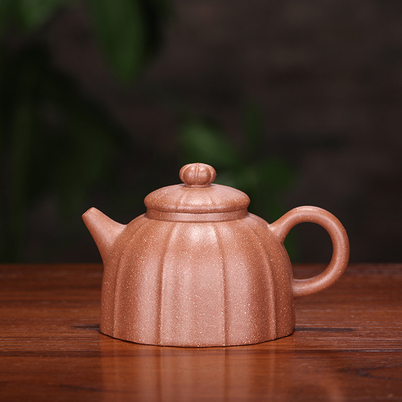 宜兴紫砂壶五彩段泥秦权壶 名家沈浩全手工茶具礼品厂家批发 代发