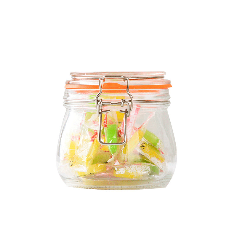 Glass Sealed Jar Enzyme Bottle Food Jam Honey Lemon Sealed Jar Pickled Pickles Jar Storage Jar Bottle