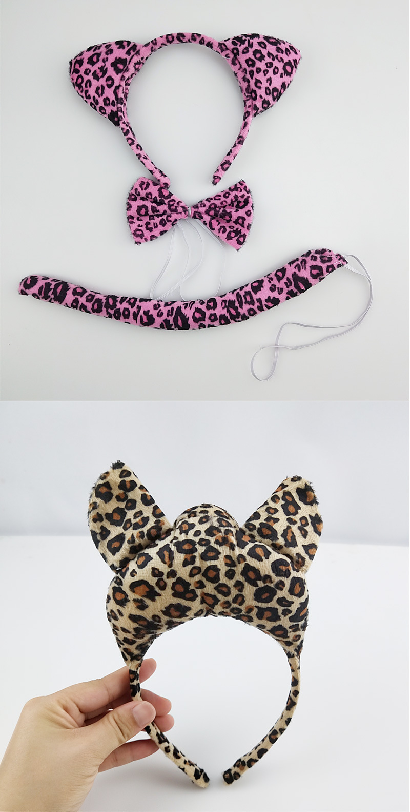 儿童表演头饰 小豹子动物发箍 成人扮演聚会派对道具头箍可爱发箍