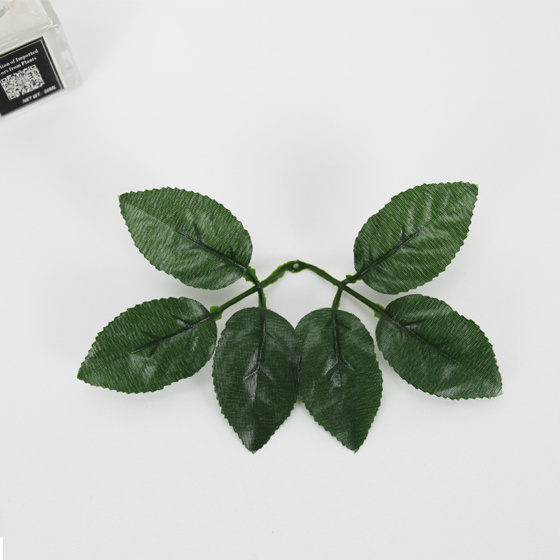 仿真植物丝印六角叶 个性自然装饰厂家批发 工艺插花