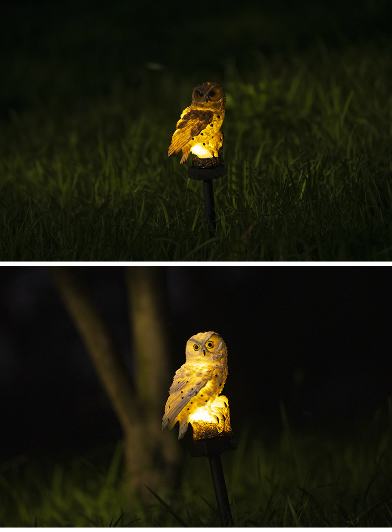 led猫头鹰景观灯 户外庭院公园景区萌宠景观灯 草丛装饰景观灯
