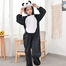 小熊猫儿童舞台演出演 棉质舒适长款表演服六一节创意卡通人偶服