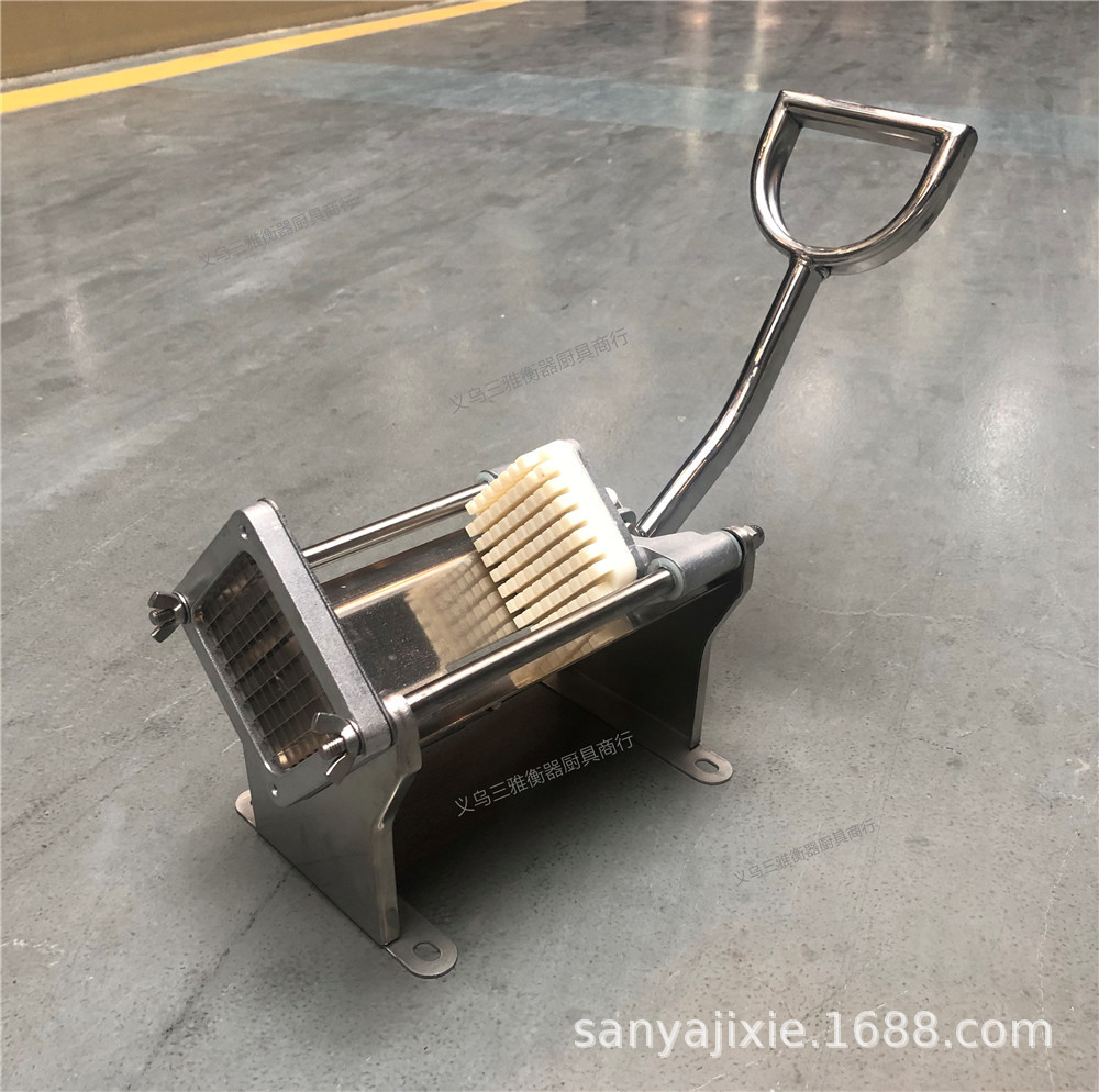 商用家用手动切薯条机器 不锈钢手柄手压切土豆条番薯条轻巧质优