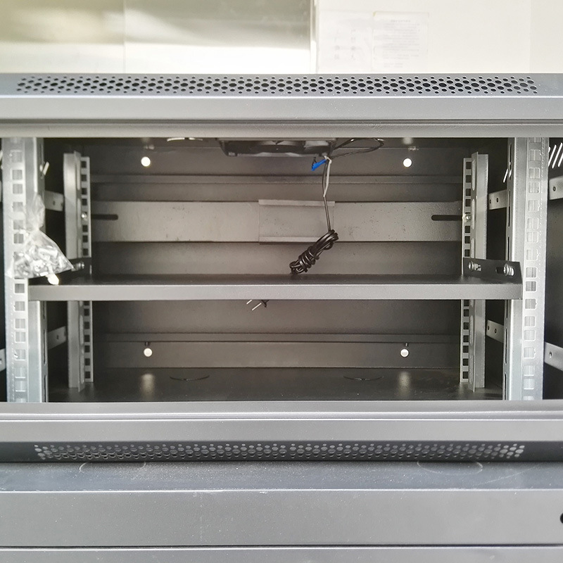 豪华19英寸标准网络机柜小壁挂式机房弱电信监控服务器加厚6u机柜