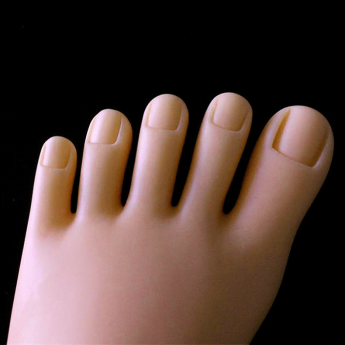 美甲假脚 美甲练习脚 脚模 展示脚模 脚模型 软脚模