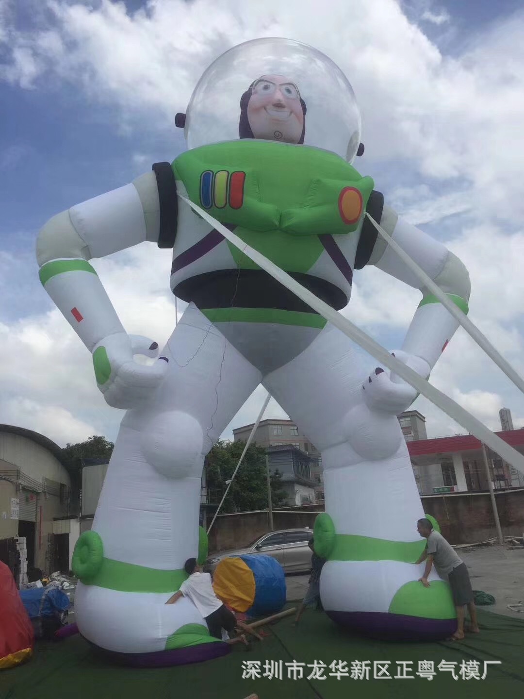 充气卡通 充气人偶 充气模型 斯巴光年 行走卡通气模 固定卡通