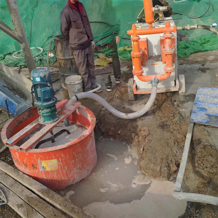 现货双缸双液砂浆注浆机小型建筑用卧式双液注浆泵15kw双液注浆机