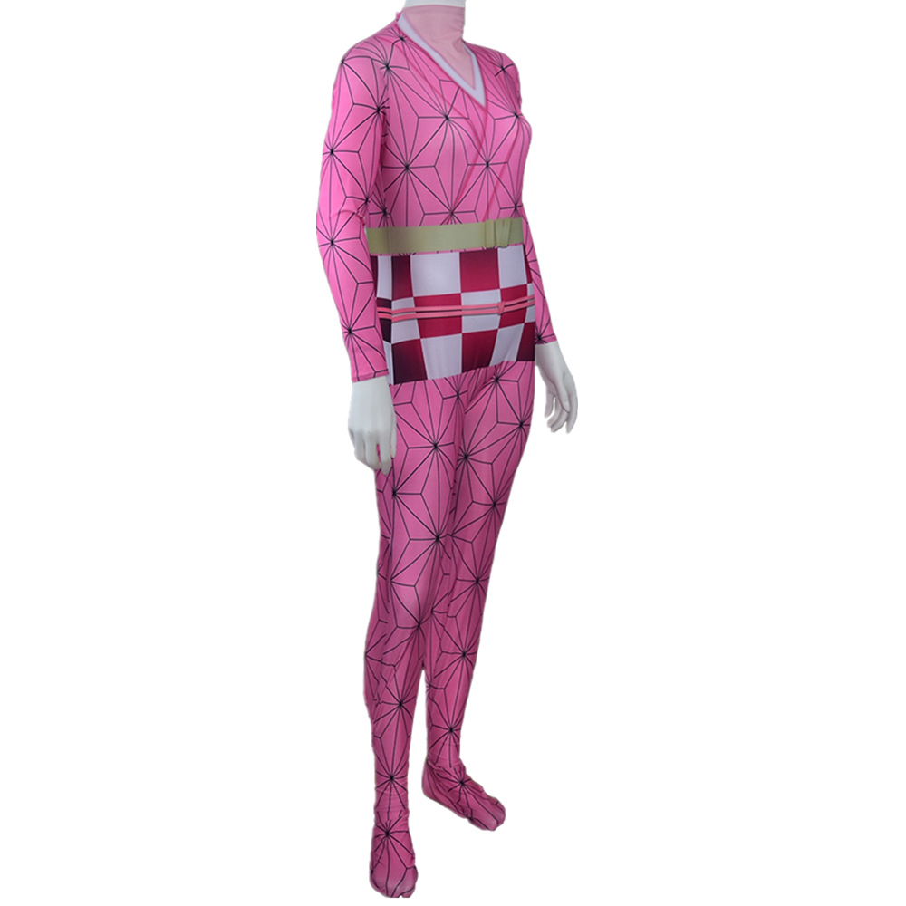 灶门祢豆子鬼灭之刃紧身衣cosplay服装