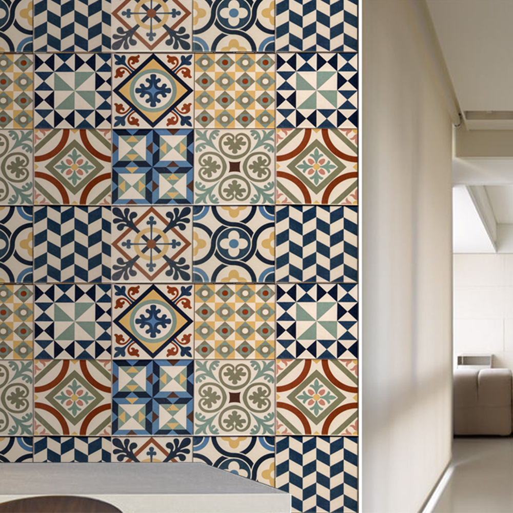 ts224复古花砖系列瓷砖贴大理石轻奢瓷砖贴装饰防水墙贴地板贴