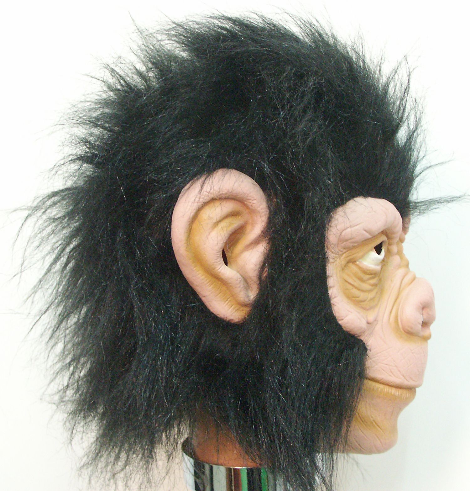 万圣节橡胶头套动物面罩猩猩面具鬼屋密室面具搞怪面具