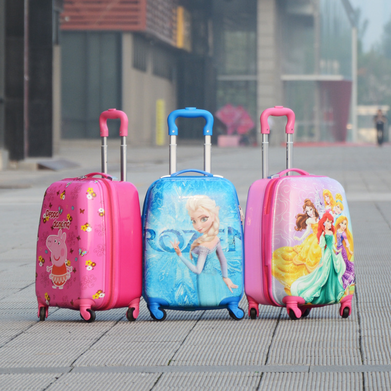 Suitcase Trolley Case 18-Inch Universal Silent Wheel Children's Luggage Primary School Student Cartoon Cartoon Luggage Customization