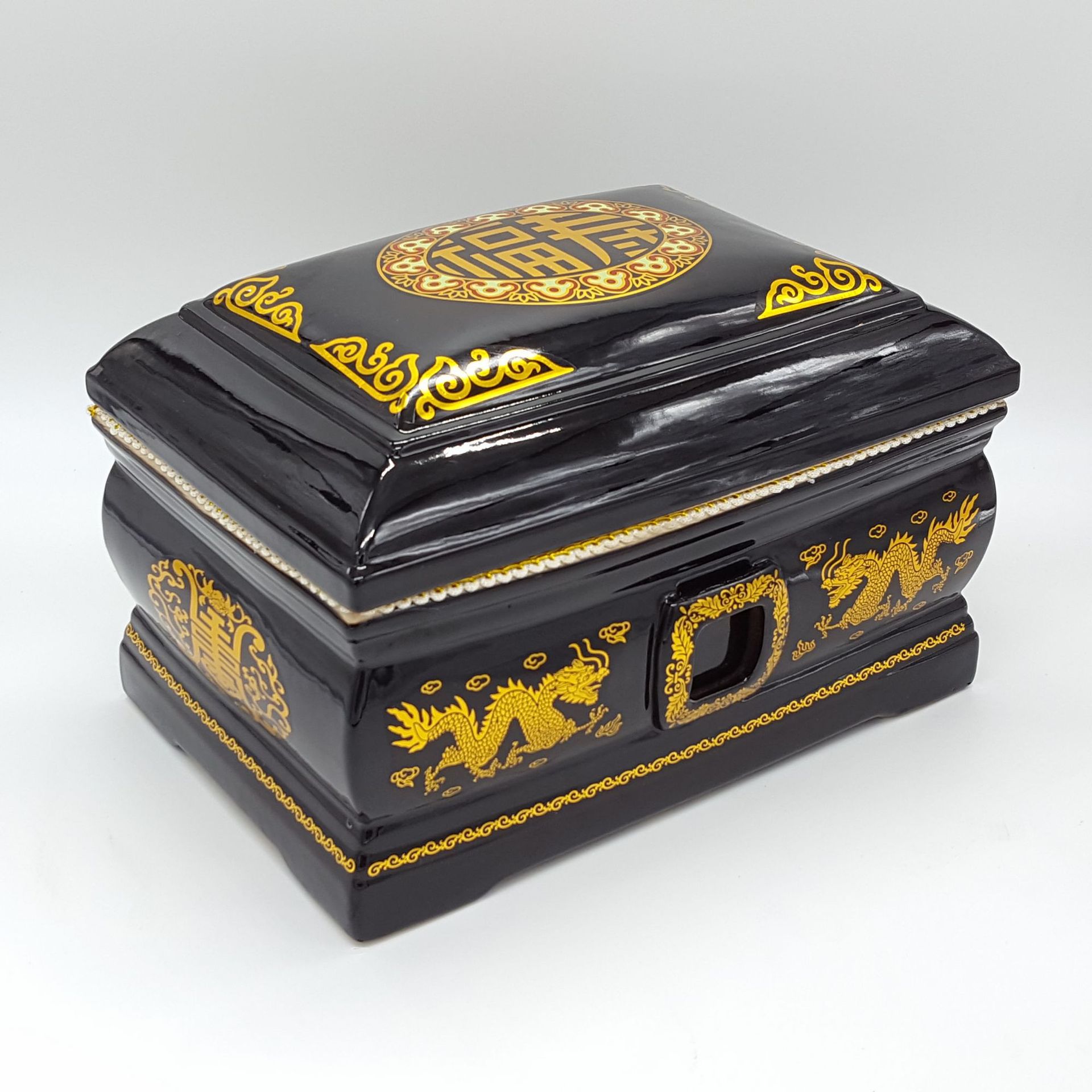 双盖防潮陶瓷骨灰盒十字架基督教天主教专用教徒福音圣经祷告寿衣