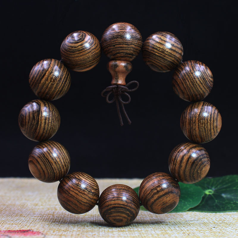 厂家直销 虎皮檀手串手链 男女款佛珠手串 木制工艺品