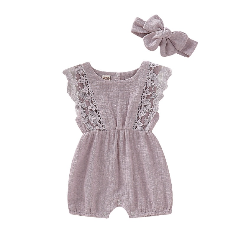 Ins Children's Clothing 2021 Summer European and American Sheath Baby Romper Girl's Jumpsuit Thin Breathable One-Piece Romper Cotton Baby Clothes