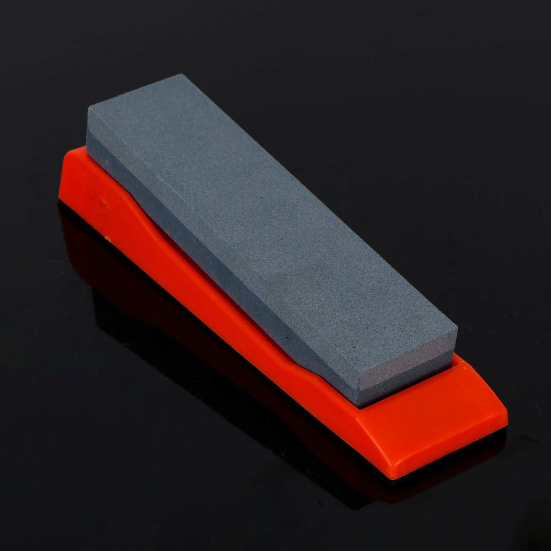 180/320目双面磨刀石 家用厨房带底座磨刀石 油石磨石