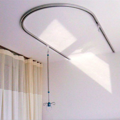 医用铝合金u型l型o型一字型输液轨道定制输液导轨输液架滑轨