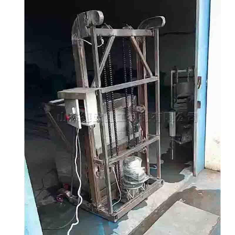 垃圾桶垂直倒料提升机 移动挂桶升降翻料机 厨余垃圾自动处理机