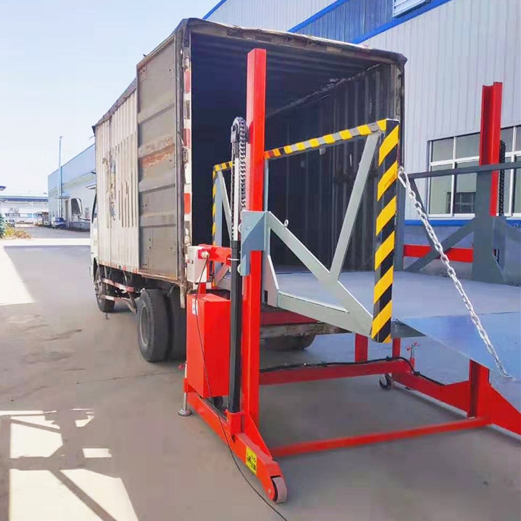 移动式装卸货物平台 电动小型升降机物流仓库上卸车台 简易登车桥