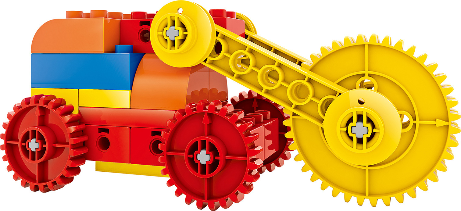 群隆ql1501大颗粒积木机械齿轮拼装培训机构教具盒装儿童益智积木