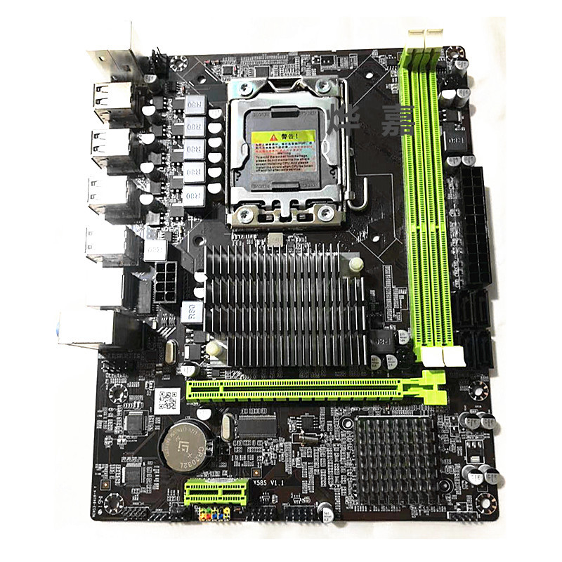 全固态x58 1366针主板, 可支持e5520 e5540 x5550 x5570 l5638 l5640