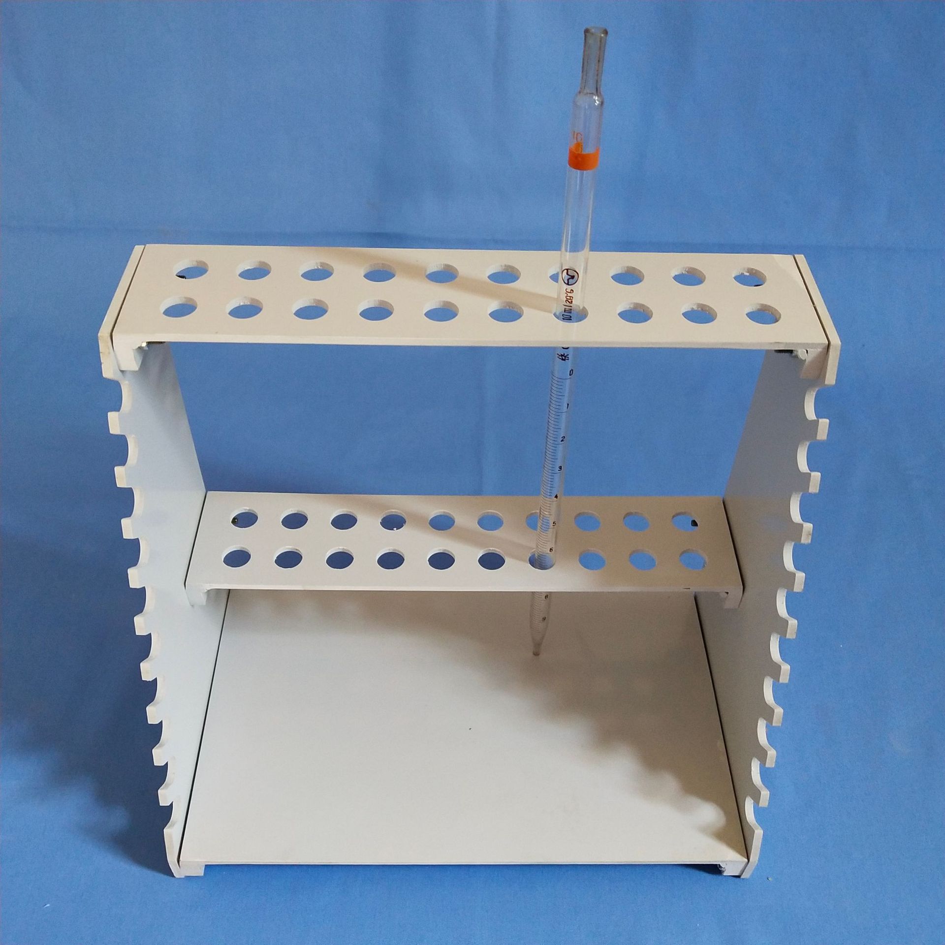 耐酸碱塑料单面梯形吸管架移液管架圆盘吸管架大肚移液管架 现货
