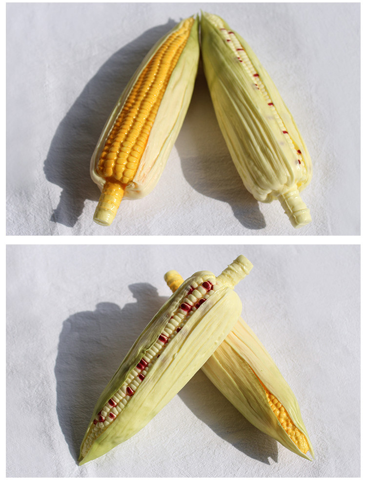 仿真水果蔬菜食物玉米模型糯玉米装饰摆件拍摄写生绘画道具