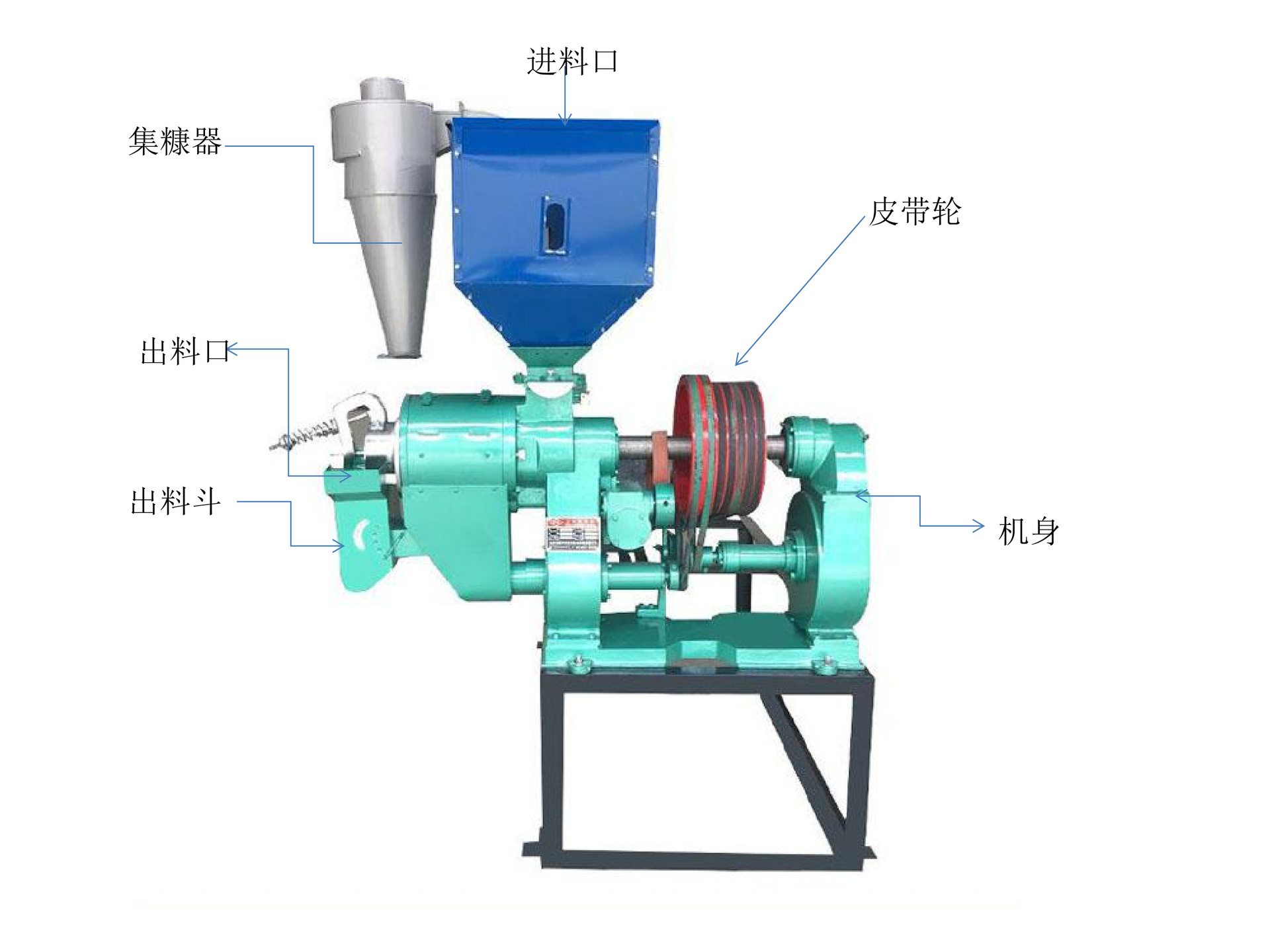 稻谷抛光打米机 大米碾米机设备厂家供应铁辊磨米机