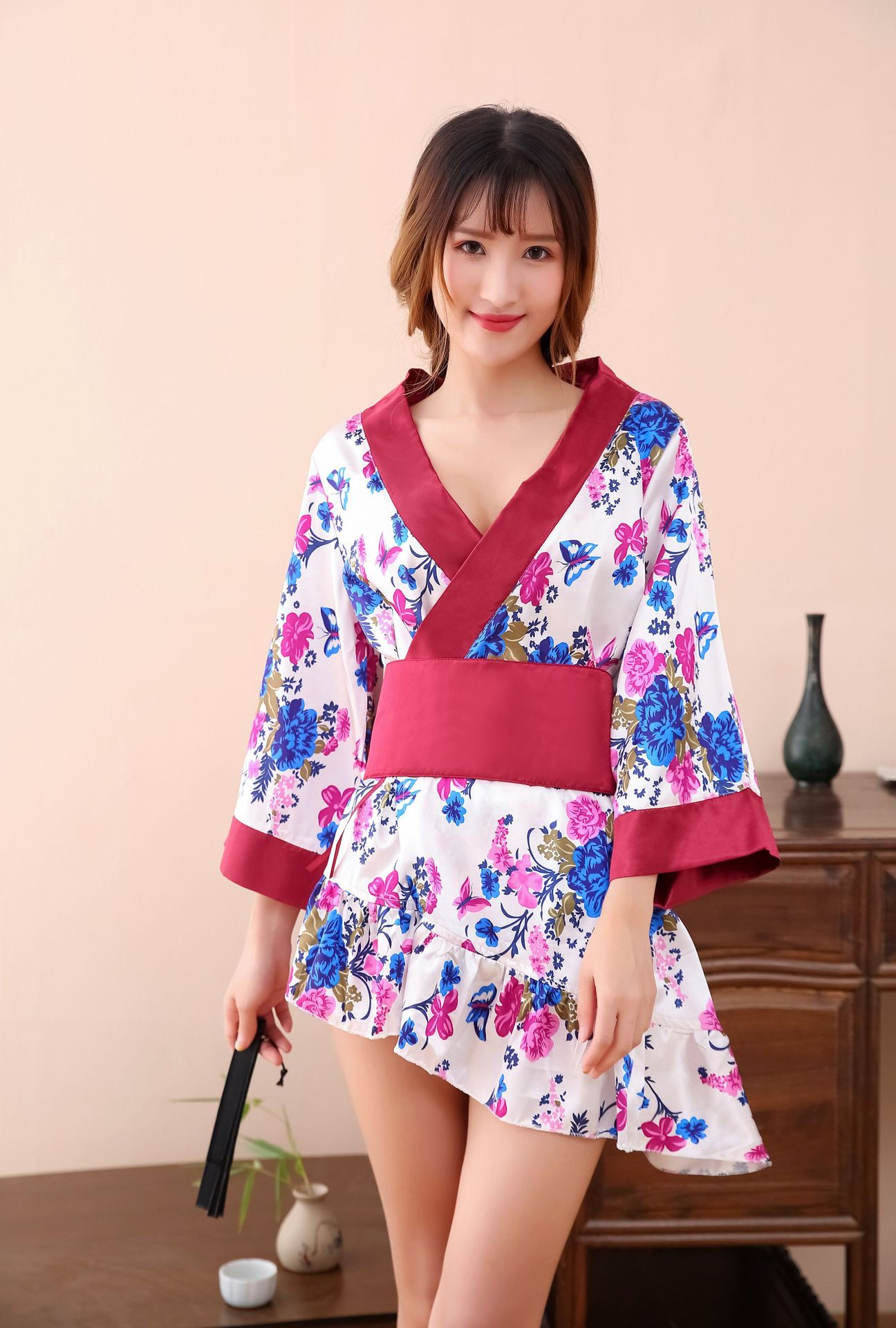 夜店女装日式情趣内衣和服性感睡衣洗浴足疗桑拿技师服公主连衣裙