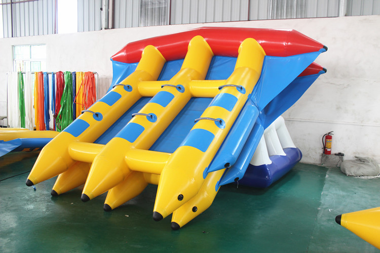 杭州海游乐 充气水上飞鱼香蕉船玩具大型水上游艺设施厂家直销水上