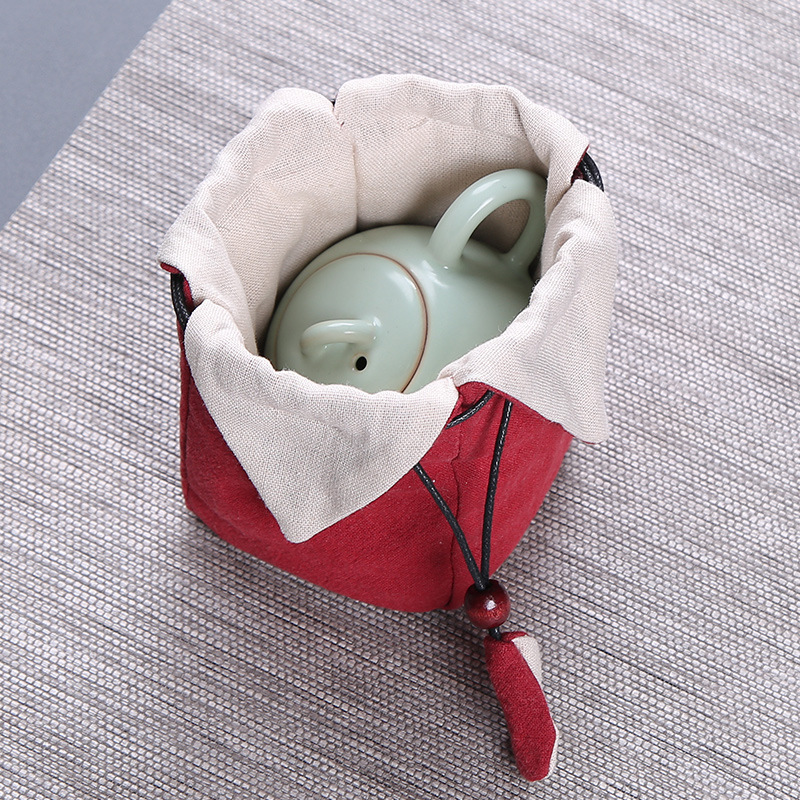 Manufacturer Diablement Fort Bag Teapot Bag Express Customer Cup Bag Portable Travel Tea Set Cloth Bag Tea Ware Buggy Bag Can Be Formulated