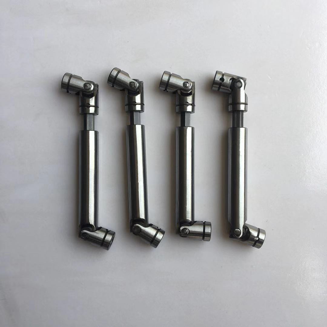 小型可伸缩万向节联轴器六角套组合伸缩通用模型机传动轴连接器